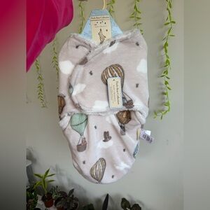 Pooh bear Collection Cozy Hot Air Balloon Baby Swaddle - Beige & Mint